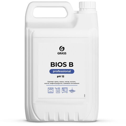 Средство моющее 5,5 кг, GRASS BIOS B, для промышленного оборудования, щелочное, концентрат, 125201