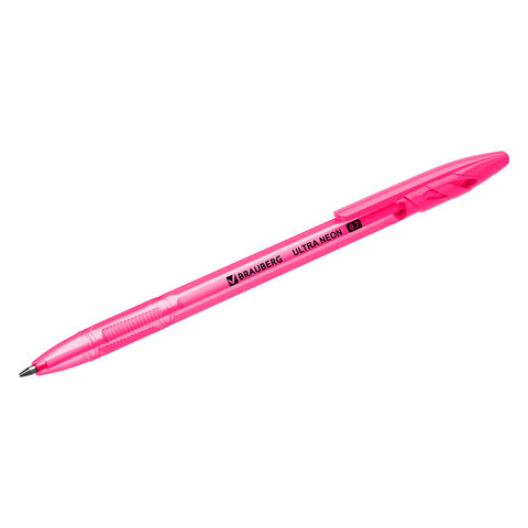 Ручка шариковая BRAUBERG "ULTRA NEON", СИНЯЯ, узел 0,7 мм, чернила ГЕРМАНИЯ, наконечник ШВЕЙЦАРИЯ, 143566