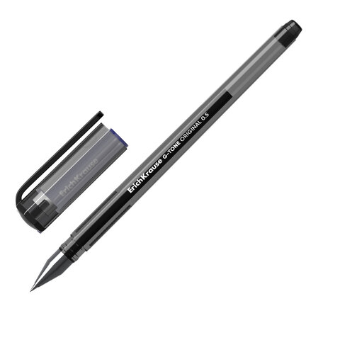 Ручки гелевые для ЕГЭ и ОГЭ ERICH KRAUSE G-Tone Stick Original, 0,5 мм, ЧЕРНЫЕ, набор 2 штуки, 39516