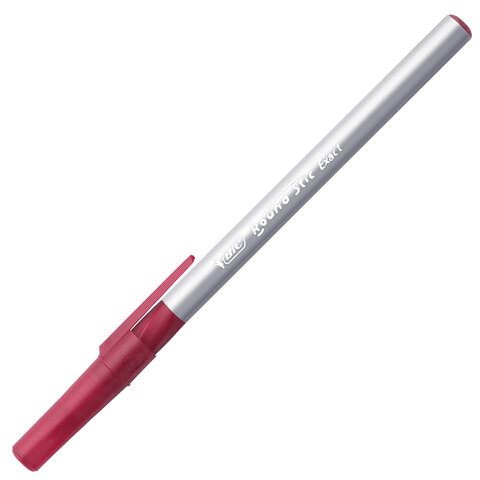 Ручки шариковые с грипом BIC "Round Stic Exact", НАБОР 4 шт./3 ЦВЕТА (синий, черный, красный), линия письма 0,28 мм, блистер, 932858