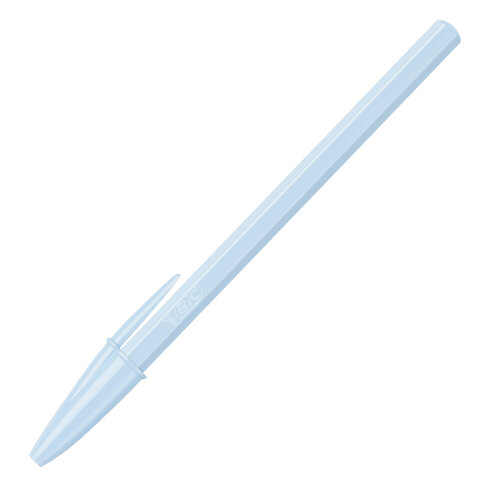 Ручка шариковая BIC "Cristal Pastel", СИНЯЯ, корпус ассорти, узел 1,0 мм, линия 0,32 мм, 302550