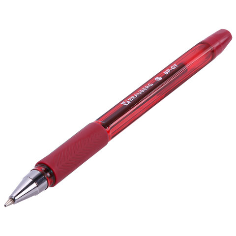 Ручка шариковая BRAUBERG BP-GT VIVID, СИНЯЯ, корпус ассорти, пишущий узел 0,7 мм, линия письма 0,35 мм, 144502
