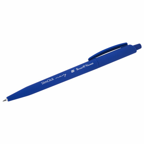 Ручка шариковая автоматическая BRUNO VISCONTI "SlimClick NAVY", СИНЯЯ, линия 0,4 мм, 20-0419