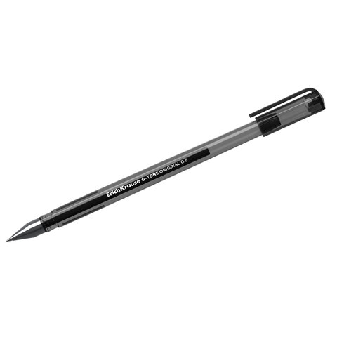 Ручки гелевые для ЕГЭ и ОГЭ ERICH KRAUSE G-Tone Stick Original, 0,5 мм, ЧЕРНЫЕ, набор 2 штуки, 39516