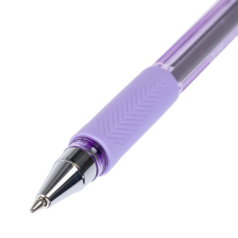 Ручка шариковая BRAUBERG BP-GT PASTEL, СИНЯЯ, корпус ассорти, пишущий узел 0,7 мм, линия письма 0,35 мм, 144503