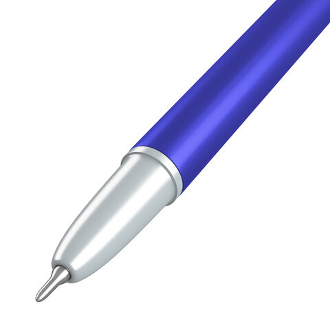 Ручка шариковая ERICH KRAUSE "Neo Stick Metallic", СИНЯЯ, корпус ассорти, узел 0,7 мм, 61009