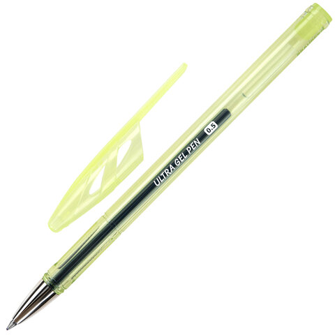 Ручки гелевые "BRAUBERG ULTRA GEL PASTEL", НАБОР 4 ШТУКИ, СИНИЕ, стандартный наконечник 0,5 мм, линия письма 0,35 мм, 144282