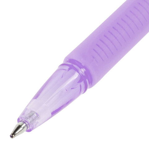Ручки шариковые с грипом BRAUBERG "ULTRA GT PASTEL", НАБОР 4 ШТУКИ, СИНИЕ, узел 0,7 мм, линия 0,35 мм, 144533