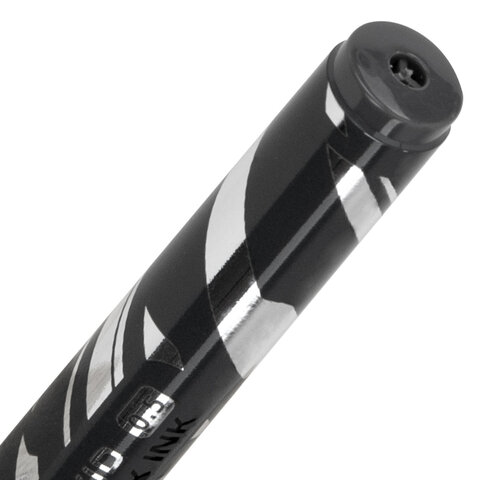 Ручка гелевая с грипом BRAUBERG "GRAPHITE VIVID", ЧЕРНАЯ, пишущий узел 0,5 мм, линия письма 0,35 мм, 144542