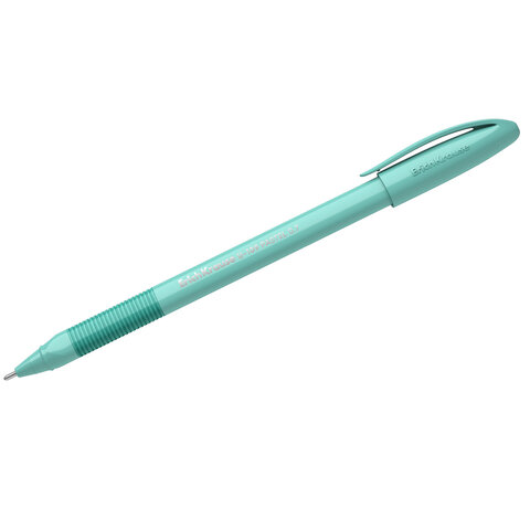 Ручка шариковая с грипом ERICH KRAUSE "U-109 Stick&Grip Pastel", СИНЯЯ, 58111