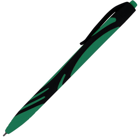 Ручка шариковая автоматическая BRAUBERG "ULTRA COLOR CLASSIC", корпус ассорти, СИНЯЯ, пишущий узел 0,7 мм, линия письма 0,35 мм, 144498