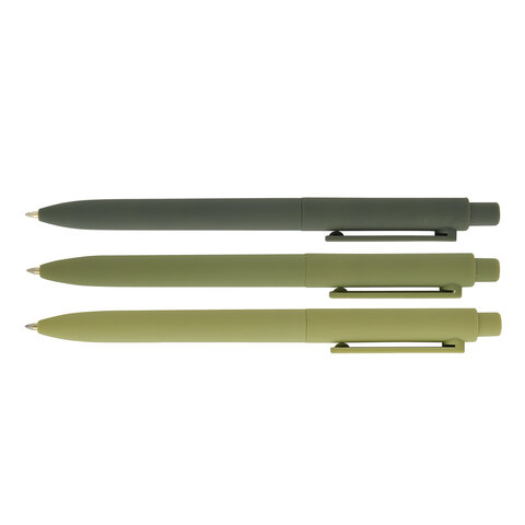 Ручка шариковая автоматическая BRUNO VISCONTI "SoftClick Verde", СИНЯЯ, корпус ассорти, 0,5 мм, 20-0403
