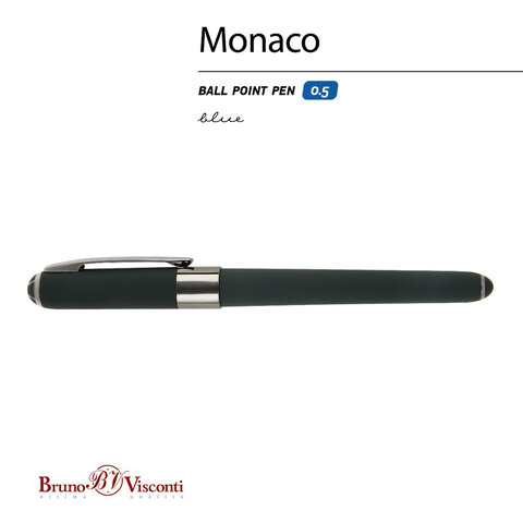 Ручка шариковая BRUNO VISCONTI "Monaco Verde", СИНЯЯ, корпус зеленый, линия 0,4 мм, 20-0125/29
