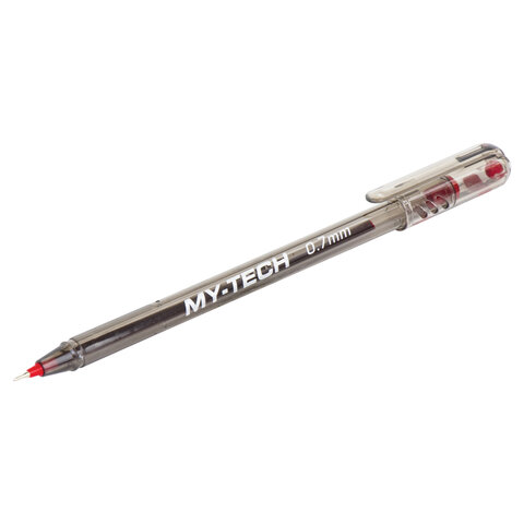 Ручка шариковая масляная PENSAN "My-Tech", КРАСНАЯ, игольчатый узел 0,7 мм, линия письма 0,35 мм, 2240/25