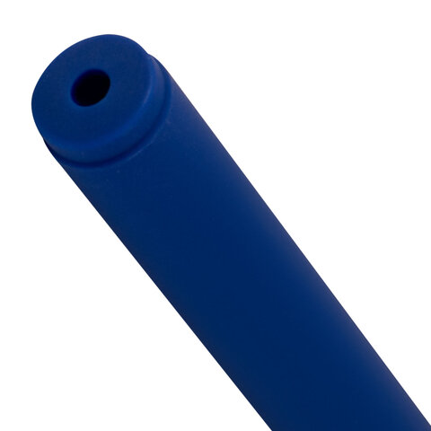 Ручка шариковая с грипом BRAUBERG "VIVID PASTEL", СИНЯЯ, SOFT TOUCH покрытие, узел 0,7 мм, линия письма 0,35 мм, 144399