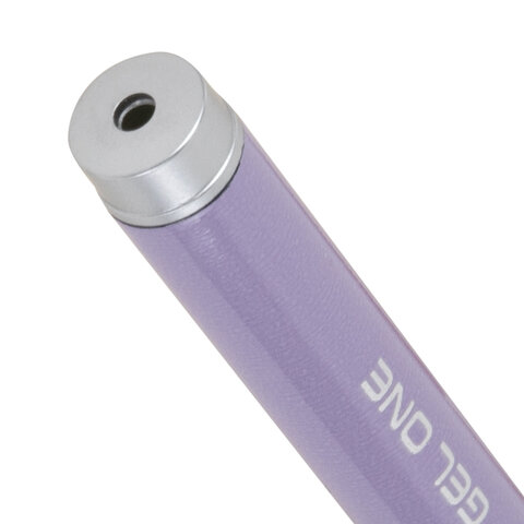 Ручка гелевая BRAUBERG "GEL ONE PASTEL", ЧЕРНАЯ, корпус ассорти, узел 0,5 мм, линия 0,35 мм, 144039