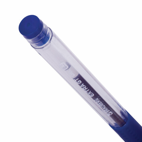 Ручка гелевая с грипом BRAUBERG "EXTRA GT NEEDLE", СИНЯЯ, игольчатый узел 0,5 мм, линия 0,35 мм, 143916