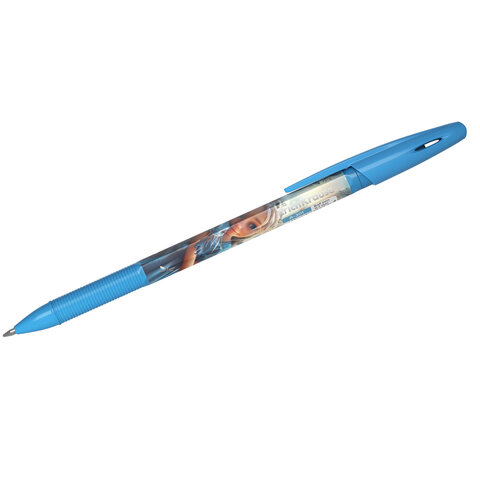 Ручка шариковая ERICH KRAUSE R-301 Stick "Magic Pet", СИНЯЯ, корпус ассорти, линия 0,35 мм, 63071