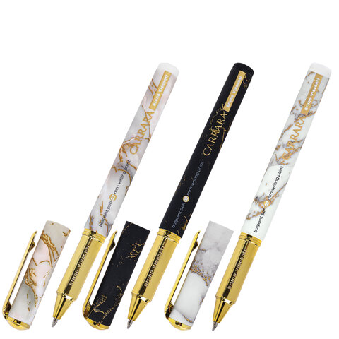 Ручка шариковая в футляре BRUNO VISCONTI "DreamWrite Carrara", СИНЯЯ, корпус ассорти, 0,5 мм, 20-0264/61