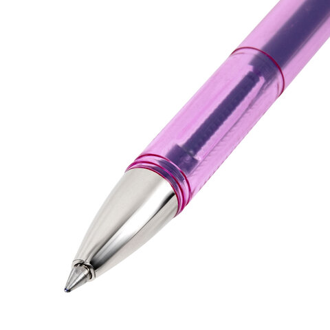 Ручки гелевые "BRAUBERG ULTRA GEL PASTEL", НАБОР 4 ШТУКИ, СИНИЕ, стандартный наконечник 0,5 мм, линия письма 0,35 мм, 144282