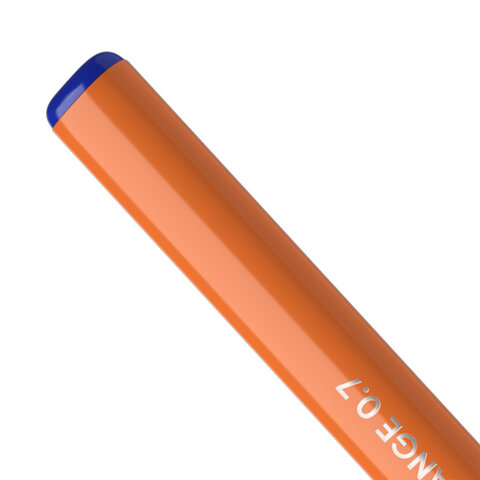 Ручка шариковая масляная ERICH KRAUSE "U-108" Orange СИНЯЯ, корпус оранжевый, 0,7 мм, линия 0,26 мм, 47582