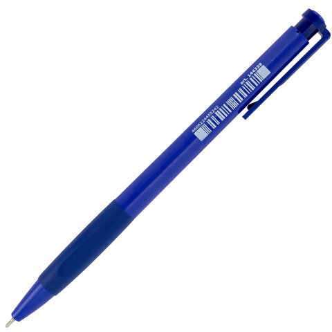 Ручка шариковая автоматическая BRAUBERG A-30 "WRITING 3.0", СИНЯЯ, пишущий узел 0,5 мм, линия письма 0,25 мм, 144339