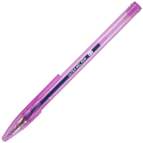 Ручки гелевые "BRAUBERG ULTRA GEL PASTEL", НАБОР 4 ШТУКИ, СИНИЕ, стандартный наконечник 0,5 мм, линия письма 0,35 мм, 144282