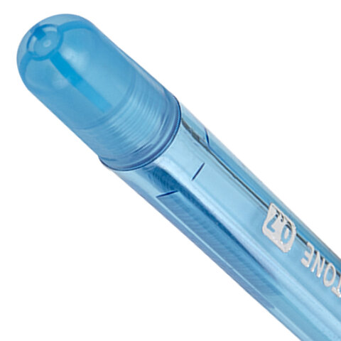 Ручка шариковая масляная BRAUBERG "OIL PEN TONE", СИНЯЯ, корпус тонированный, пишущий узел 0,7 мм, линия 0,35 мм, 142710