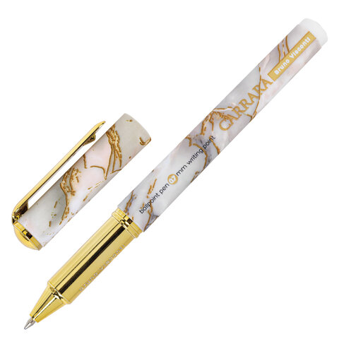 Ручка шариковая в футляре BRUNO VISCONTI "DreamWrite Carrara", СИНЯЯ, корпус ассорти, 0,5 мм, 20-0264/61
