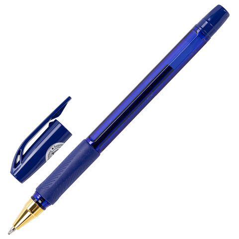 Ручки шариковые BRAUBERG BP-GT GLD BLUE, НАБОР 5 ШТУК, СИНИЕ, пишущий узел 0,7 мм, линия письма 0,35 мм, 144511