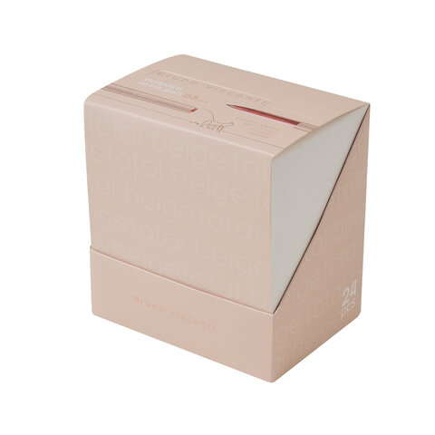 Ручка шариковая BRUNO VISCONTI "Total Beige", СИНЯЯ, корпус ассорти, линия письма 0,4 мм, 20-0293/23