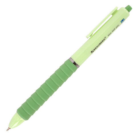 Ручка шариковая автоматическая С УДЛИНЕННЫМ ГРИПОМ BRAUBERG "MAXI LONG RT", СИНЯЯ, игольчатый узел 0,5 мм, линия письма 0,35 мм, 144457