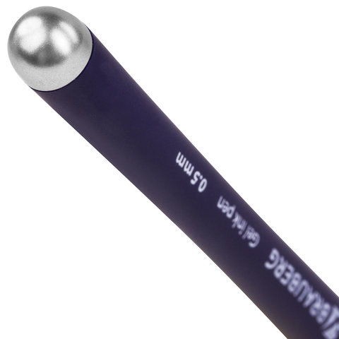 Ручка гелевая с грипом BRAUBERG "FINE GEL SOFT", СИНЯЯ, игольчатый узел 0,5 мм, линия письма 0,35 мм, 141182