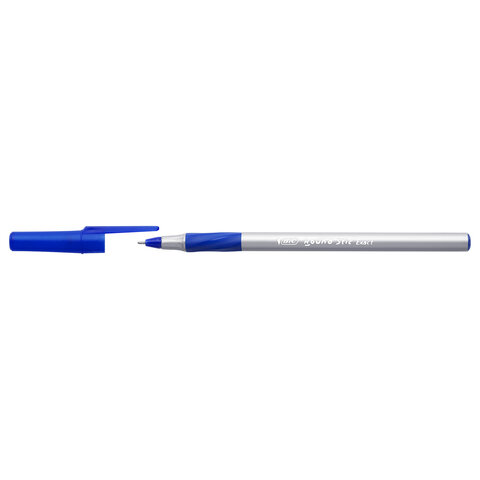 Ручки шариковые с грипом BIC "Round Stic Exact", НАБОР 4 шт., СИНИЕ, линия письма 0,28 мм, блистер, 932857