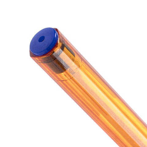 Ручка шариковая масляная BRAUBERG "Extra Glide GT Tone Orange", СИНЯЯ, узел 0,7 мм, линия письма 0,35 мм, 142923