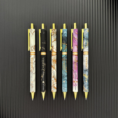Ручка шариковая автоматическая BRUNO VISCONTI "Carrara Bright", СИНЯЯ, ассорти, 0,38 мм, 20-0281/62