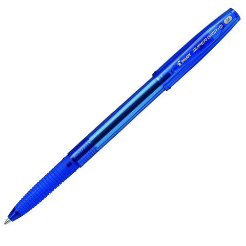 Ручка шариковая с грипом PILOT Super Grip G, СИНЯЯ, узел 1 мм, линия 0,27 мм, BPS-GG-M L
