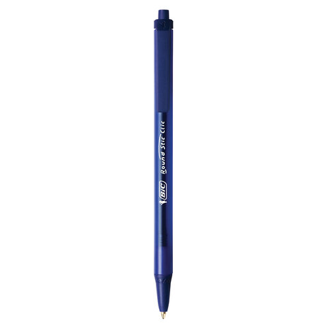 Ручки шариковые автоматические BIC "Round Stic Clic", НАБОР 3 шт., СИНИЕ, линия письма 0,32 мм, блистер, 926374