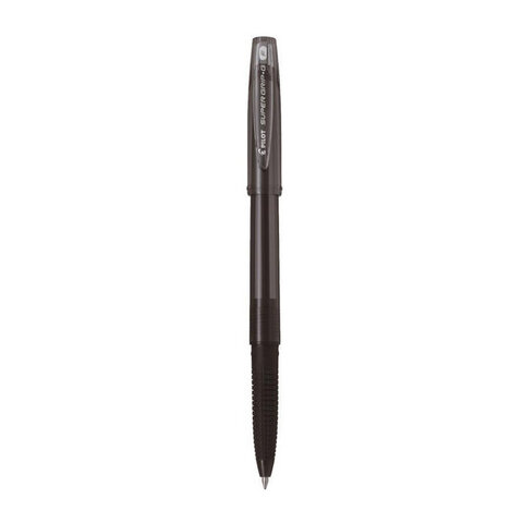 Ручка шариковая с грипом PILOT Super Grip G, ЧЕРНАЯ, узел 0,7 мм, линия 0,22 мм, BPS-GG-F B
