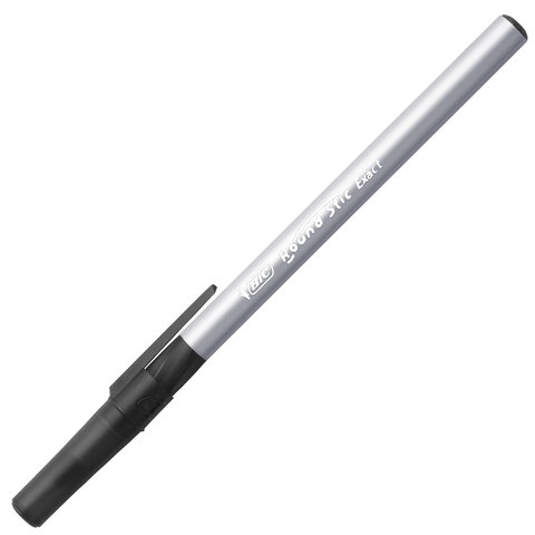 Ручки шариковые с грипом BIC "Round Stic Exact", НАБОР 4 шт./3 ЦВЕТА (синий, черный, красный), линия письма 0,28 мм, блистер, 932858