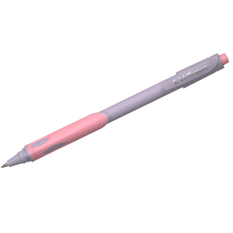 Ручка шариковая с грипом ERICH KRAUSE "ErgoLine Kids Pastel", СИНЯЯ, корпус ассорти, 0,25 мм, 62037