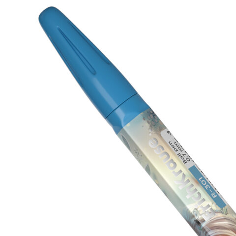 Ручка шариковая ERICH KRAUSE R-301 Stick "Magic Pet", СИНЯЯ, корпус ассорти, линия 0,35 мм, 63071