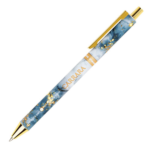 Ручка шариковая автоматическая BRUNO VISCONTI "Carrara Bright", СИНЯЯ, ассорти, 0,38 мм, 20-0281/62
