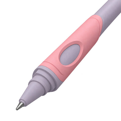 Ручка шариковая с грипом ERICH KRAUSE "ErgoLine Kids Pastel", СИНЯЯ, корпус ассорти, 0,25 мм, 62037