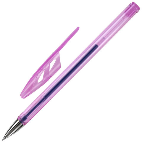 Ручки гелевые "BRAUBERG ULTRA GEL PASTEL", НАБОР 4 ШТУКИ, СИНИЕ, стандартный наконечник 0,5 мм, линия письма 0,35 мм, 144282